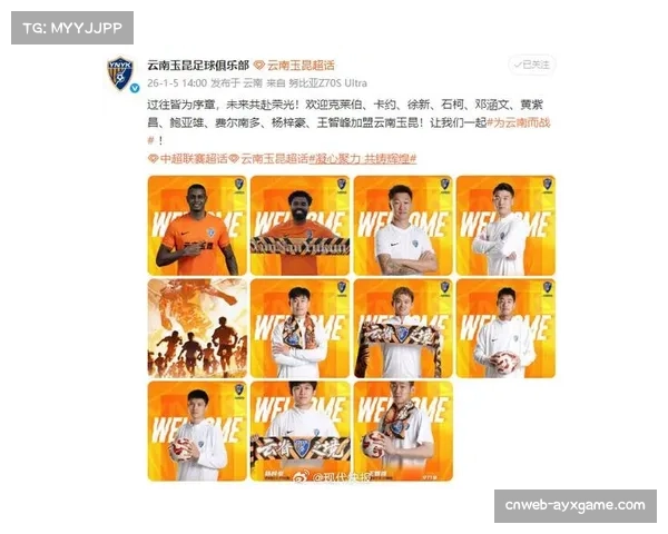 云南玉昆冬窗豪掷2.6亿：官宣10新援，热身赛9场29球展亚冠野心